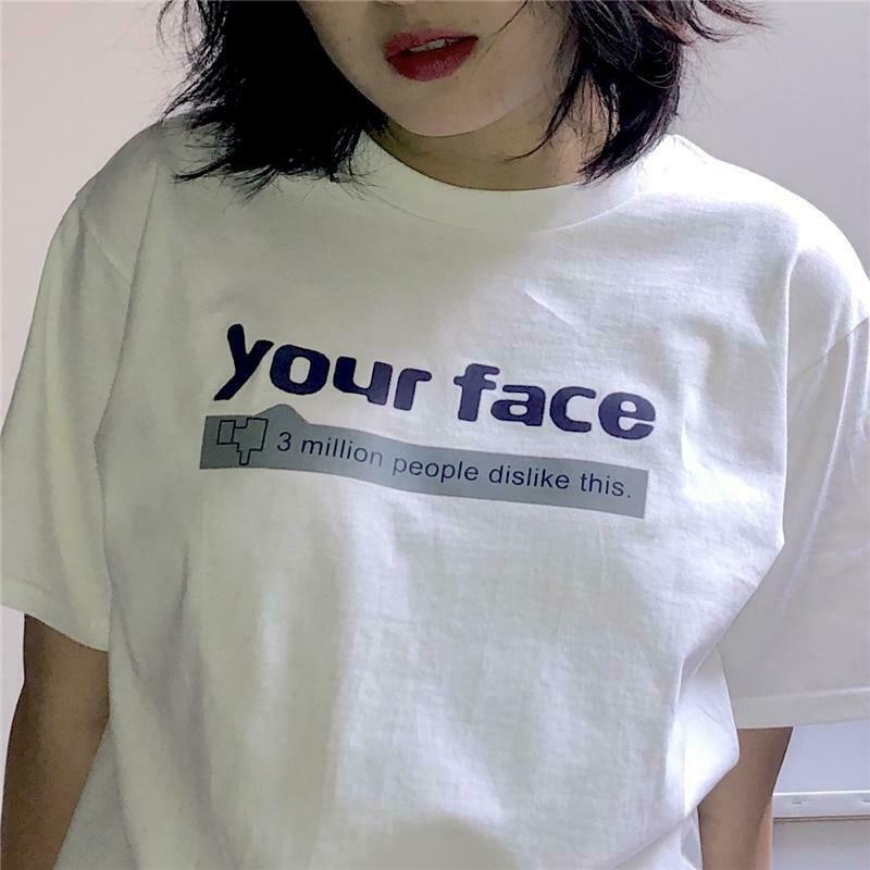 Y2K Aesthetic Coquette Style Grunge Hoodie - Your Face T-Shirt