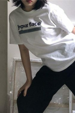 Y2K Aesthetic Coquette Style Grunge Hoodie - Your Face T-Shirt