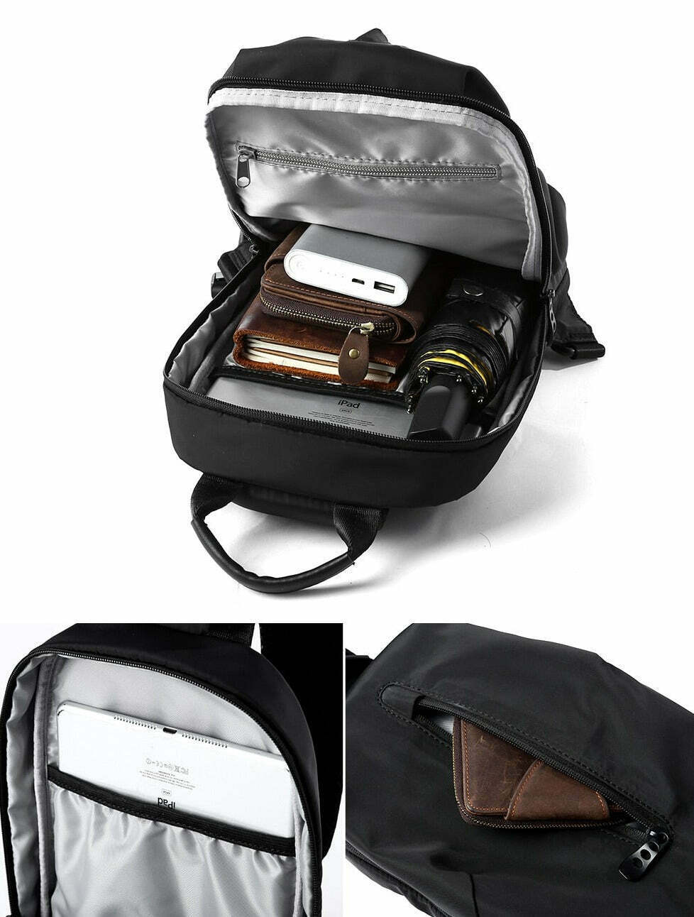 Y2K Aesthetic Coquette Style Grunge Hoodie Cargo Skirt Pastel Goth Fashion Water Resistant Sling Bag