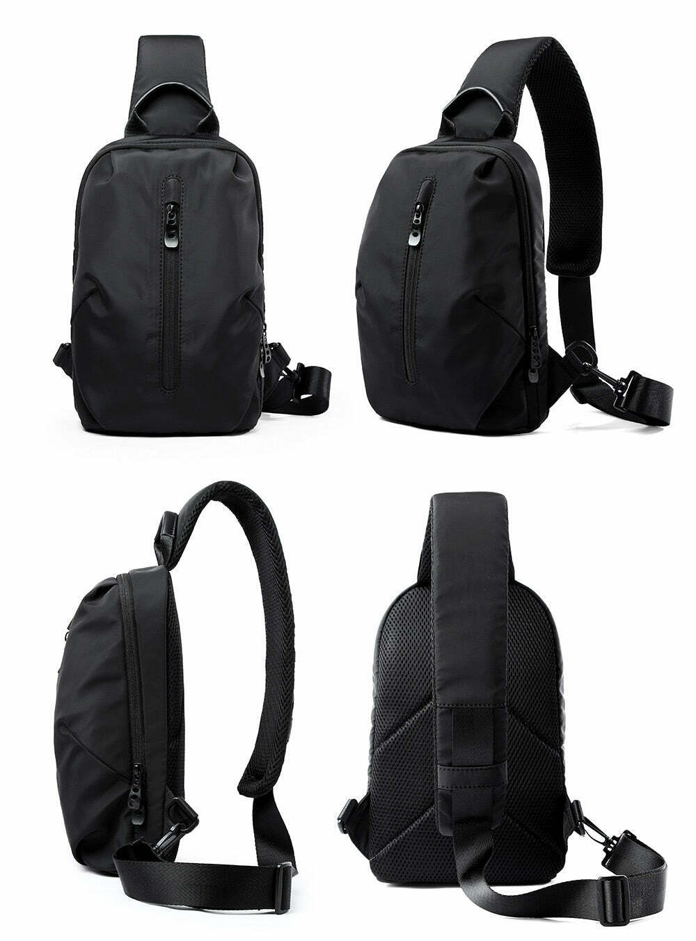 Y2K Aesthetic Coquette Style Grunge Hoodie Cargo Skirt Pastel Goth Fashion Water Resistant Sling Bag