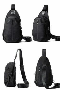 Y2K Aesthetic Coquette Style Grunge Hoodie Cargo Skirt Pastel Goth Fashion Water Resistant Sling Bag