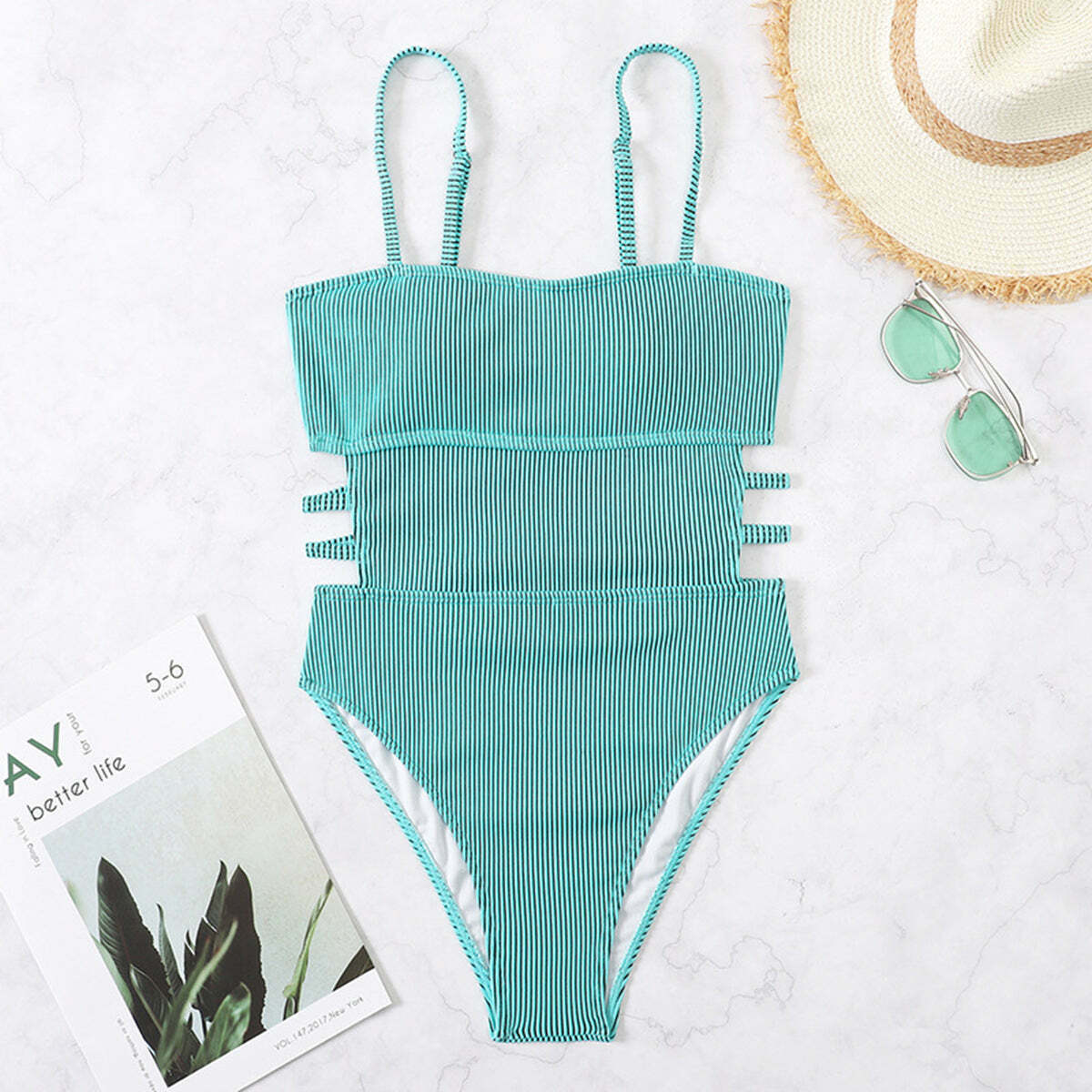 Y2K Aesthetic Coquette Style Grunge Outfit with Sexy One Piece Swimsuit