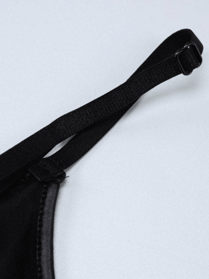 Y2K Aesthetic Coquette Style Plain Cami Bralette Crop Top for Women - Grunge Fashion