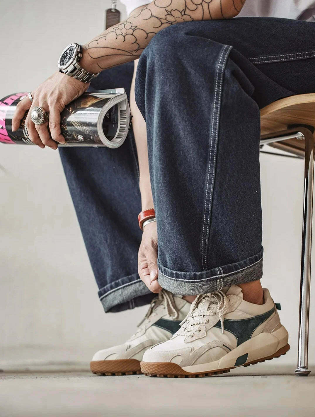 Y2K Aesthetic Coquette Style Retro Dad Sneakers for Niche Women Fashion