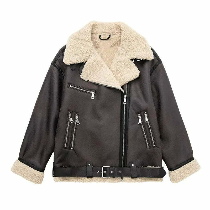 Y2K Aesthetic Coquette Style Reversible Jacket for Women - Grunge & Pastel Goth Fashion