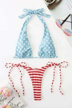 Y2K Aesthetic Coquette Style: Sexy Swimsuit Little Star Bikini