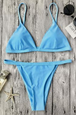 Y2K Aesthetic Coquette Style Spaghetti Strap Bikini Swimwear
