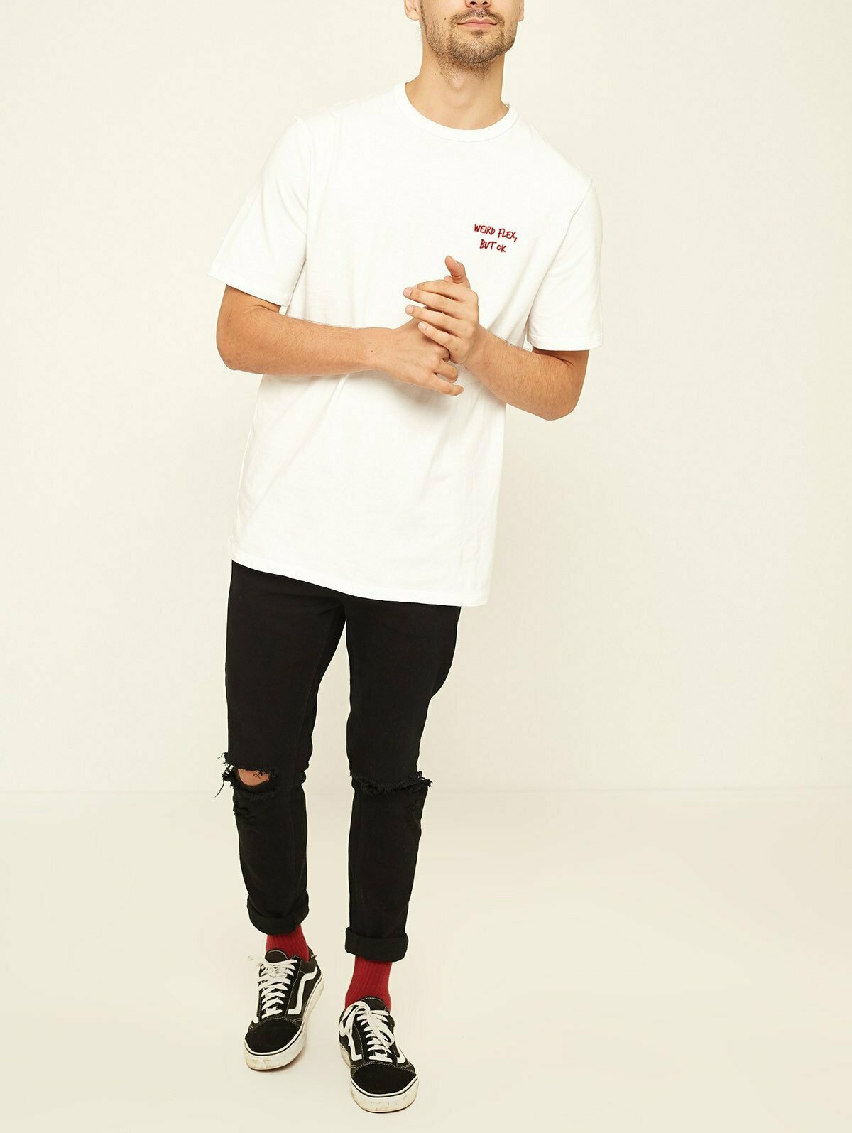 Y2K Aesthetic Coquette Style Weird Flex T-Shirt by AFFICIAL x CHAMPION