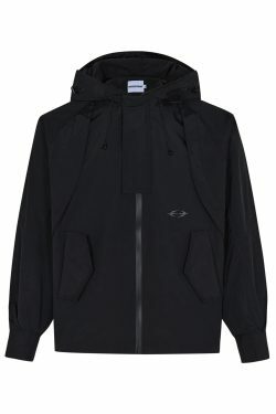 Y2K Aesthetic Coquette Style Windbreaker Jacket - Grunge, Pastel Goth, Old