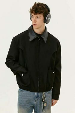 Y2K Aesthetic Coquette Style Zip-Up Jacket - Grunge Fashion with Pastel Goth Vibes