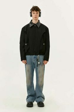 Y2K Aesthetic Coquette Style Zip-Up Jacket - Grunge Fashion with Pastel Goth Vibes
