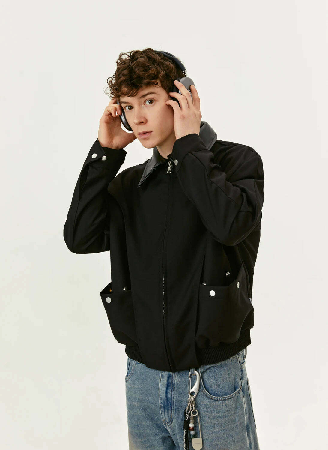 Y2K Aesthetic Coquette Style Zip-Up Jacket - Grunge Fashion with Pastel Goth Vibes