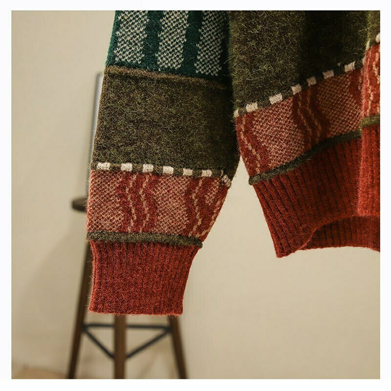 Y2K Aesthetic Coquette Sweater: Grunge Style Cargo Skirt & Cute Tops for Fall/Winter