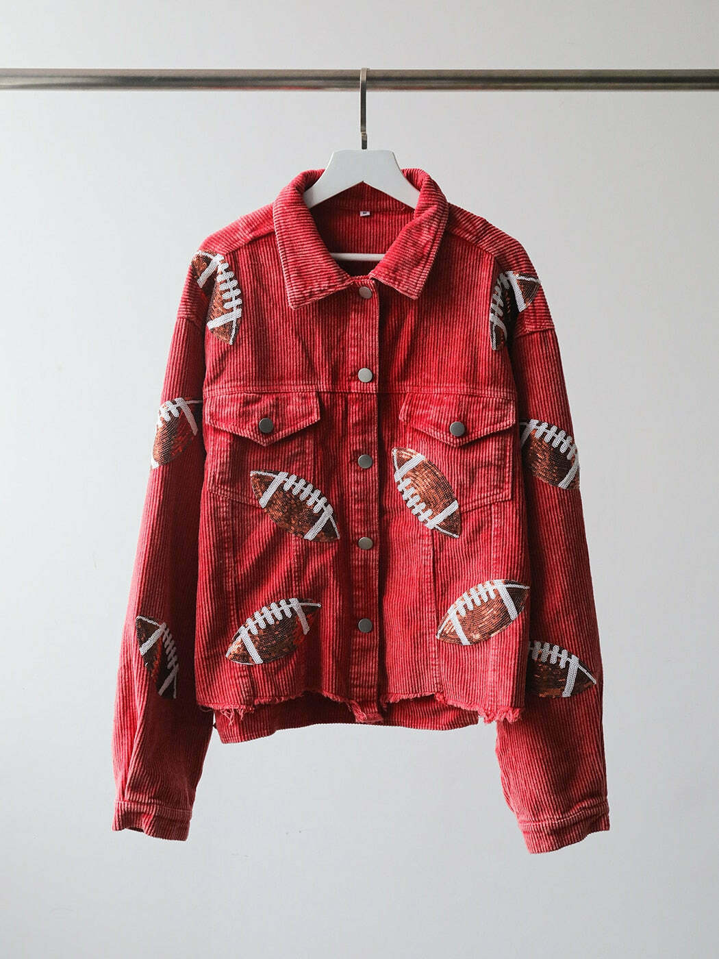 Y2K Aesthetic Corduroy Jacket with Coquette Style and Grunge Vibes