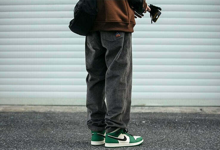 Y2K Aesthetic Corduroy Trousers for Women - Coquette & Grunge Style Cargo Skirt with Old Money Vibes