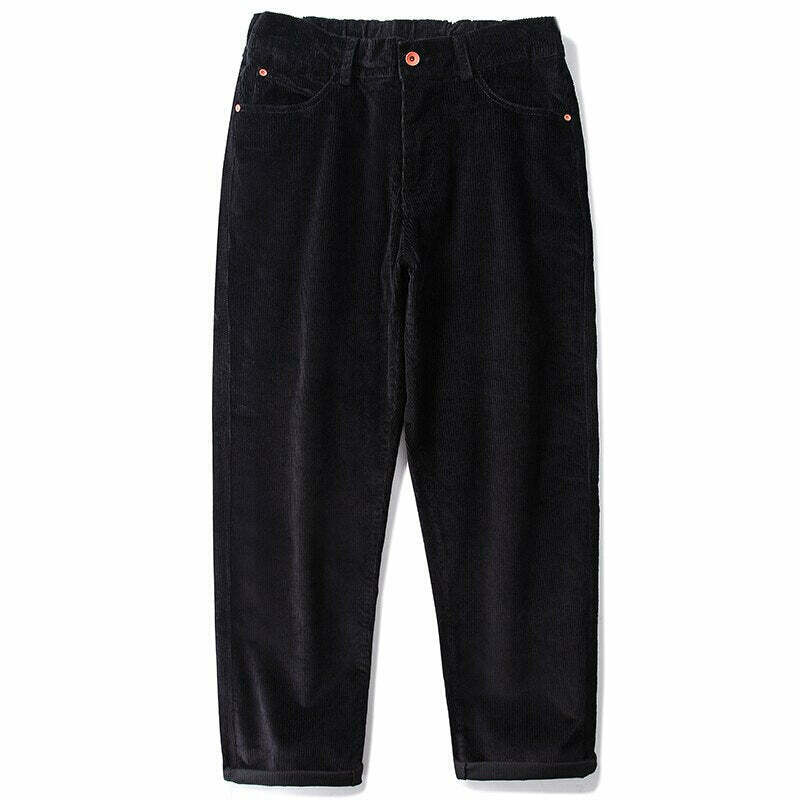 Y2K Aesthetic Corduroy Trousers for Women - Coquette & Grunge Style Cargo Skirt with Old Money Vibes