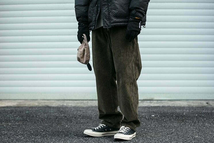 Y2K Aesthetic Corduroy Trousers for Women - Coquette & Grunge Style Cargo Skirt with Old Money Vibes