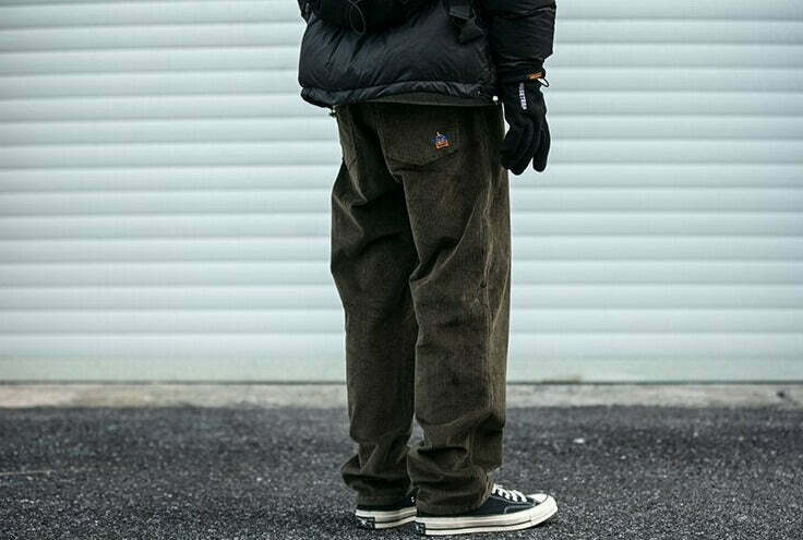 Y2K Aesthetic Corduroy Trousers for Women - Coquette & Grunge Style Cargo Skirt with Old Money Vibes