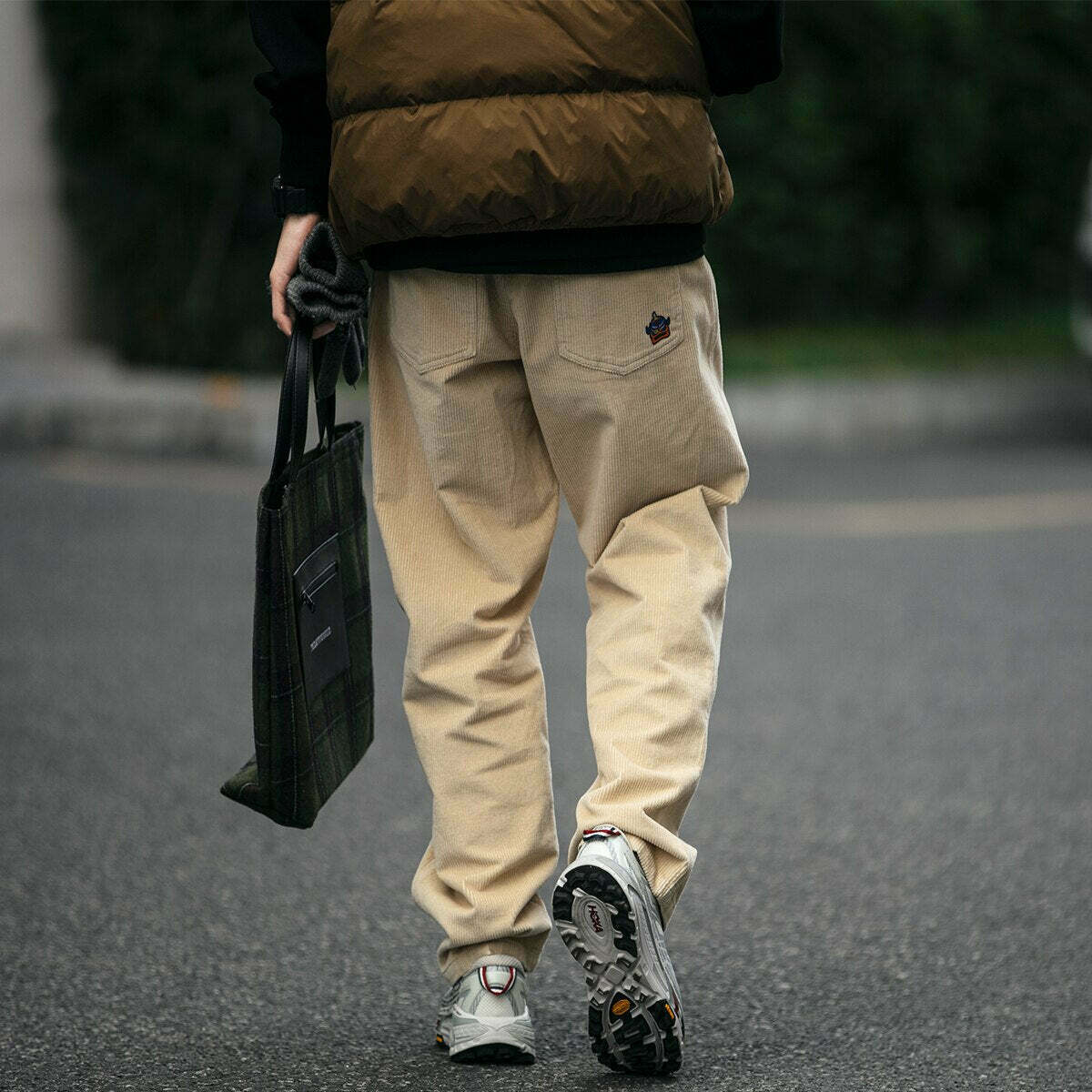 Y2K Aesthetic Corduroy Trousers for Women - Coquette & Grunge Style Cargo Skirt with Old Money Vibes