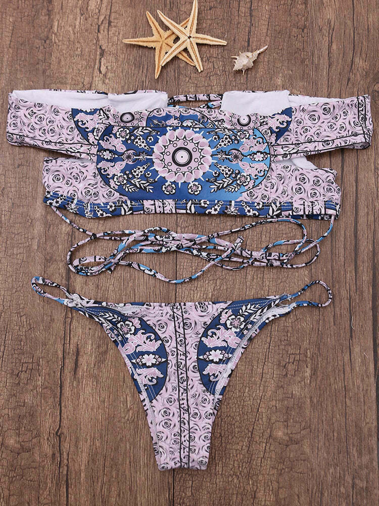 Y2K Aesthetic Criss-Cross Bikini - Sexy Swimwear for Women