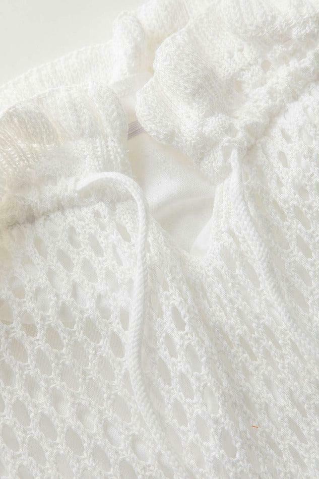 Y2K Aesthetic Crochet Knit Slit Strapless Dress for Women - Coquette & Grunge Style Fashion