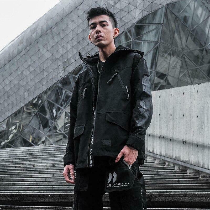Y2K Aesthetic Cross Production Technical Jacket for Niche Women Fashion