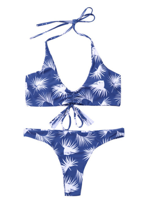 Y2K Aesthetic Cross Strap Bikini - Coquette & Grunge Style, Pastel Goth