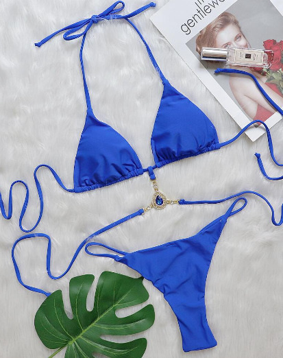 Y2K Aesthetic Crystal Diamond Beach Swimsuit - Coquette Fashion, Grunge Style, Cute Tops