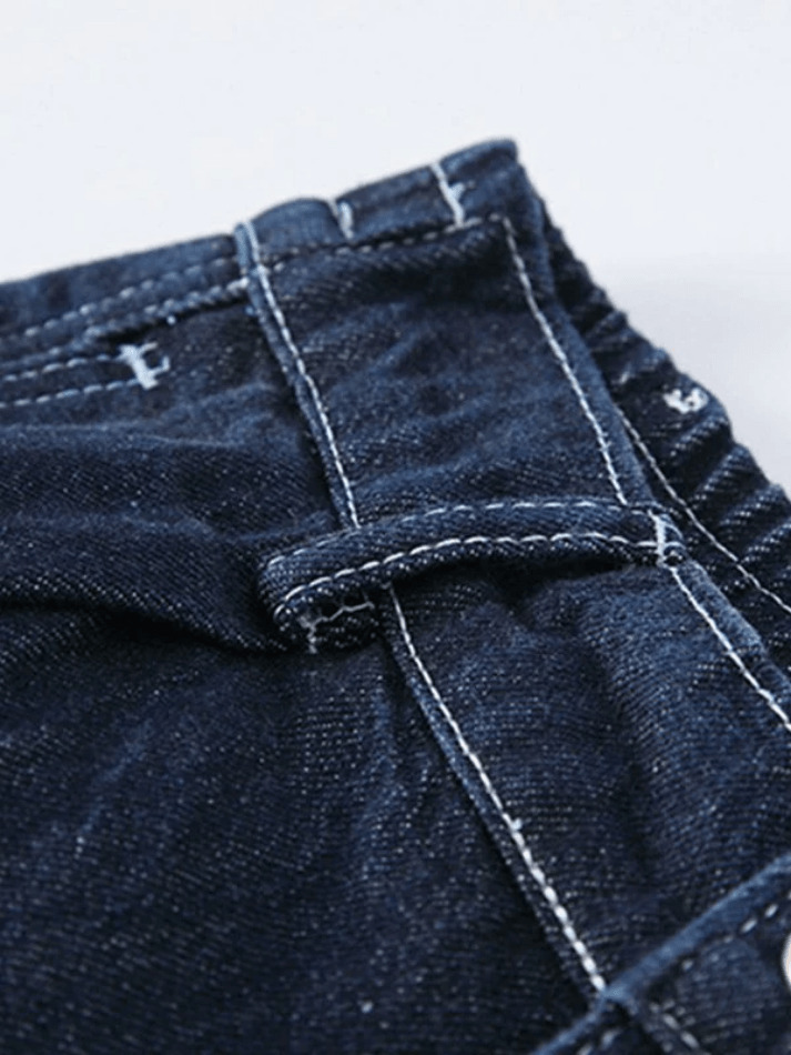 Y2K Aesthetic Dark Wash Baggy Cargo Jeans - Coquette Style Grunge Fashion Women's Clothing