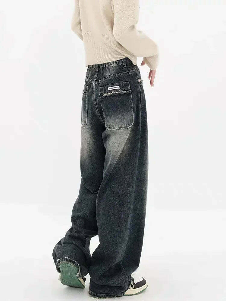 Y2K Aesthetic Denim Jeans: Fun Fiesta Straight Fit for Women