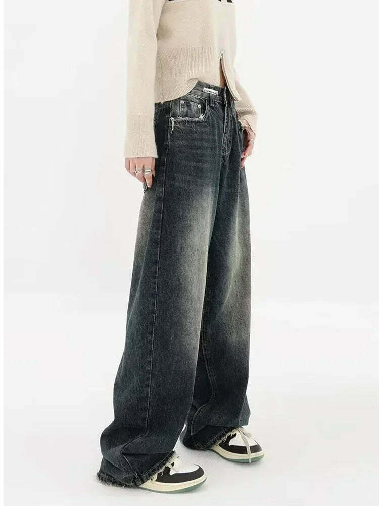 Y2K Aesthetic Denim Jeans: Fun Fiesta Straight Fit for Women