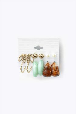 Y2K Aesthetic Earrings Set - Coquette, Grunge, Preppy Styles - Cute Pastel Goth Fashion Jewelry