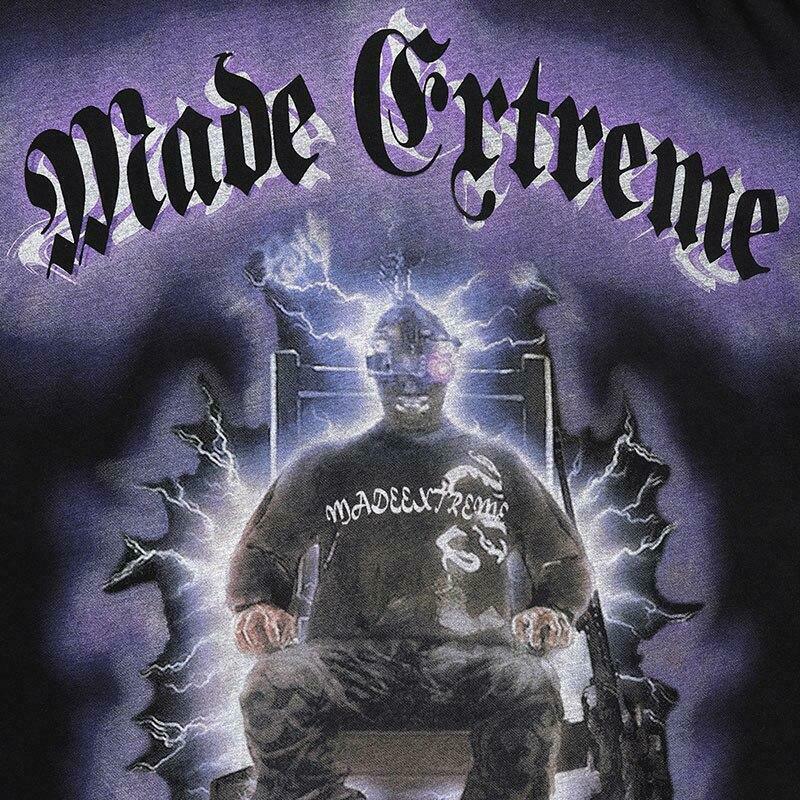 Y2K Aesthetic Electrocution T-Shirt for Women - Coquette Grunge Style with a Touch of Old Money