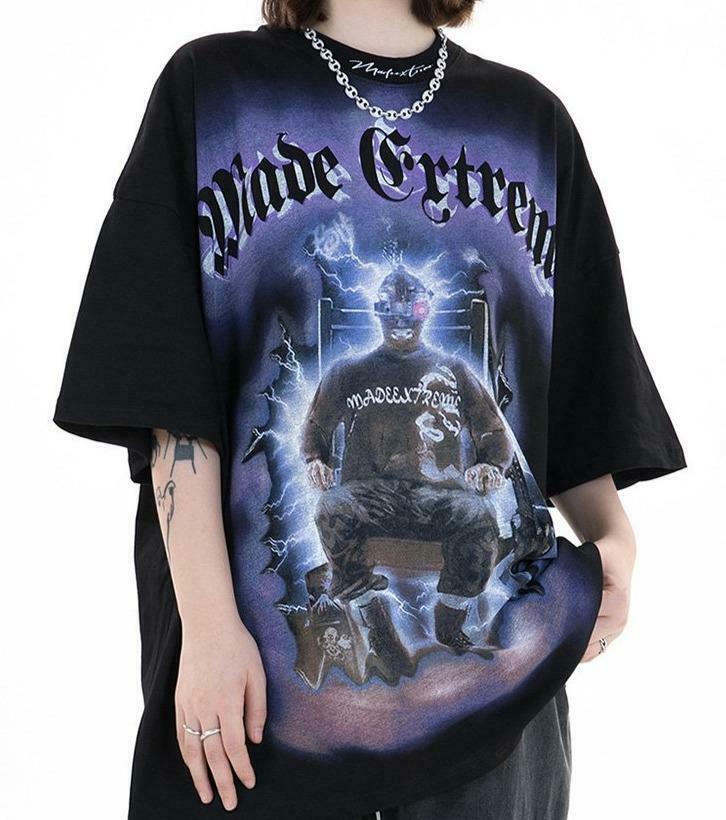 Y2K Aesthetic Electrocution T-Shirt for Women - Coquette Grunge Style with a Touch of Old Money