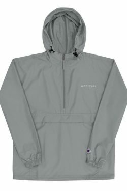 Y2K Aesthetic Embroidered Packable Jacket by AFFICIAL x CHAMPION