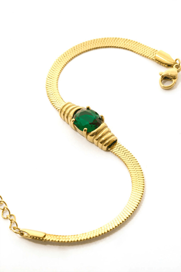 Y2K Aesthetic Emerald Bracelet: Coquette Style Grunge Outfits & Cute Tops for Women