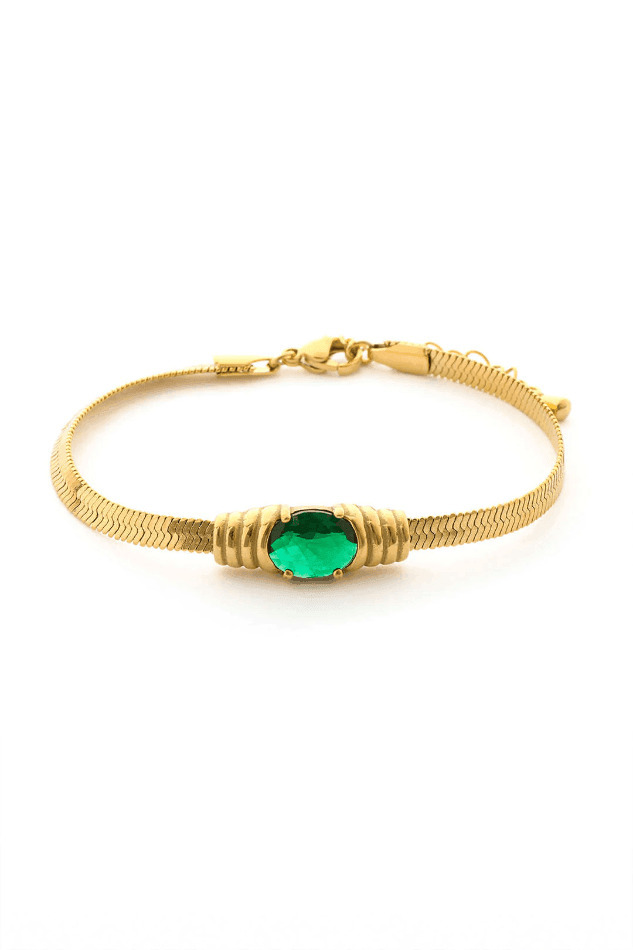 Y2K Aesthetic Emerald Bracelet: Coquette Style Grunge Outfits & Cute Tops for Women