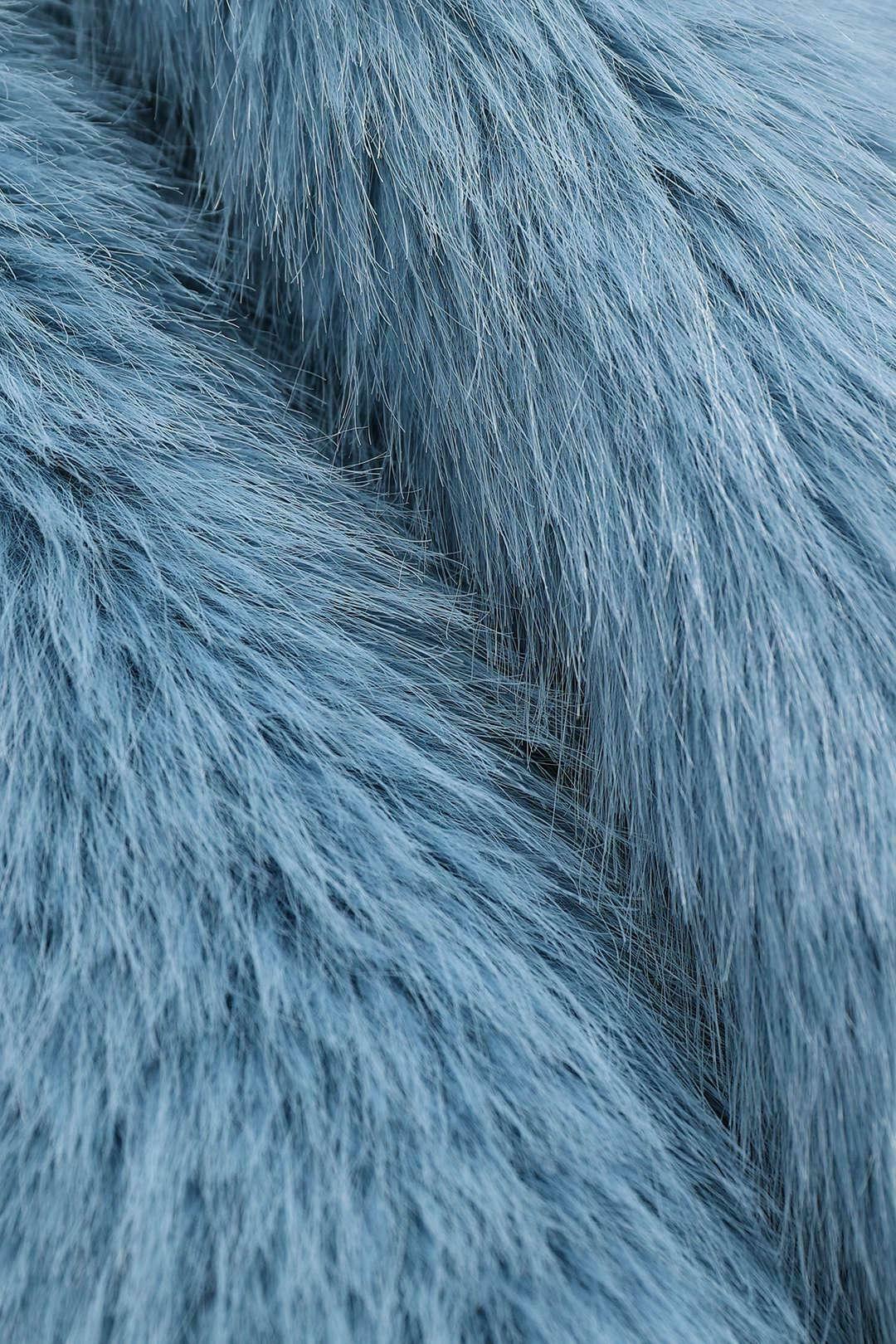 Y2K Aesthetic Faux Fur Lapel Coat for Women - Coquette Style Grunge Fashion with Pastel Goth Vibes