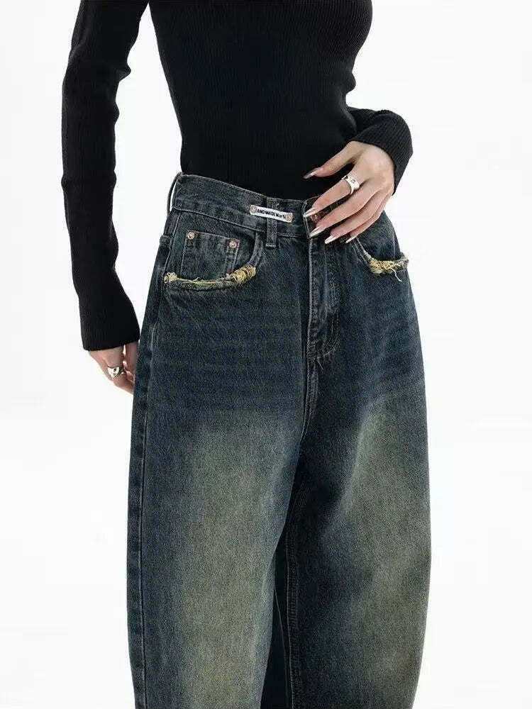 Y2K Aesthetic Flair: Coquette Denim Cargo Skirt for Women - Grunge Style with a Touch of Pastel Goth