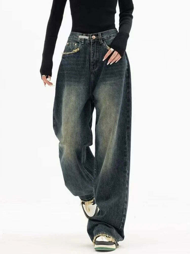 Y2K Aesthetic Flair: Coquette Denim Cargo Skirt for Women - Grunge Style with a Touch of Pastel Goth