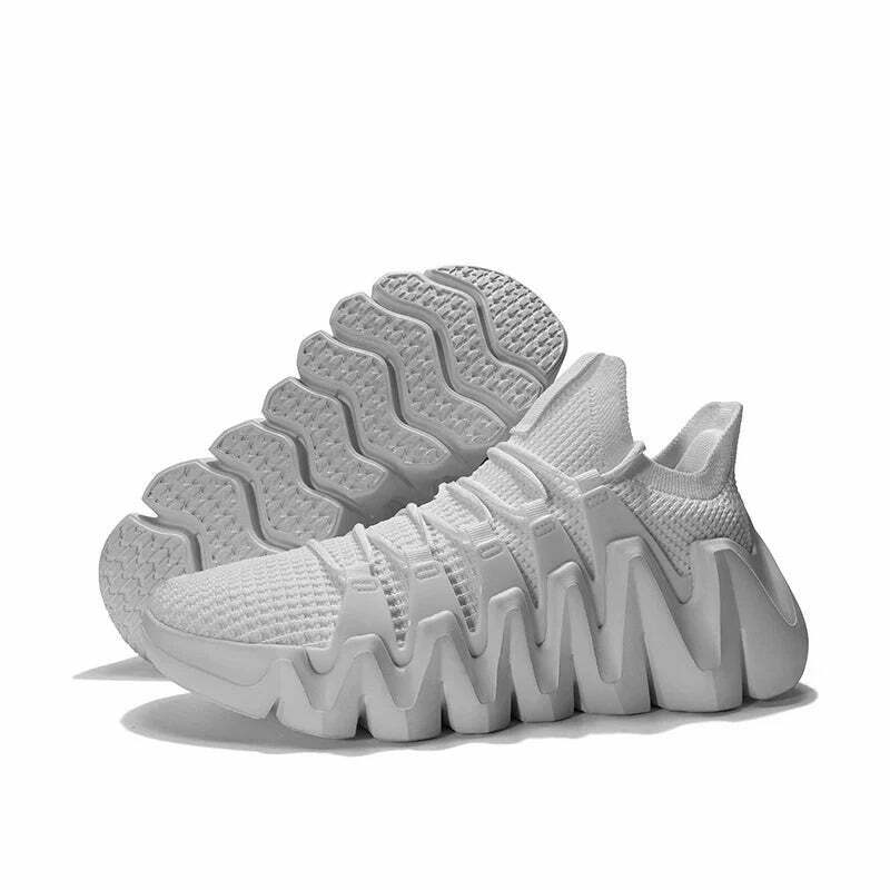 Y2K Aesthetic Flexi Run Mesh Sneakers - Coquette & Grunge Style Cute Tops for Women