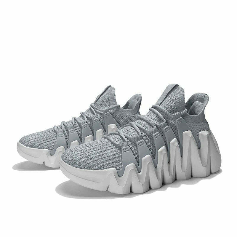Y2K Aesthetic Flexi Run Mesh Sneakers - Coquette & Grunge Style Cute Tops for Women