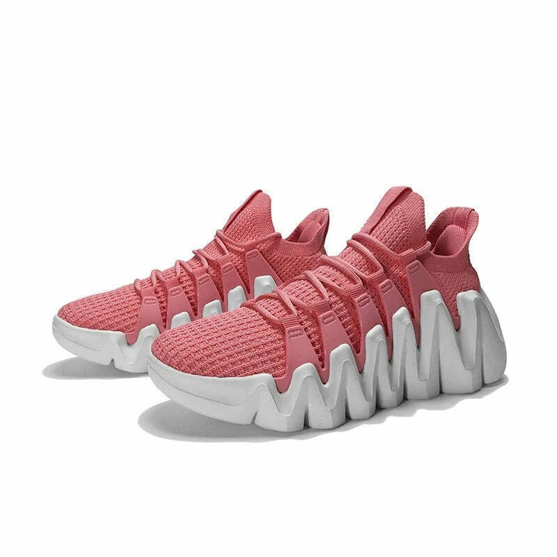 Y2K Aesthetic Flexi Run Mesh Sneakers - Coquette & Grunge Style Cute Tops for Women