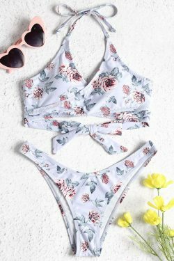 Y2K Aesthetic Floral Bikini Set with Coquette Charm