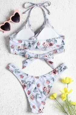 Y2K Aesthetic Floral Bikini Set with Coquette Charm