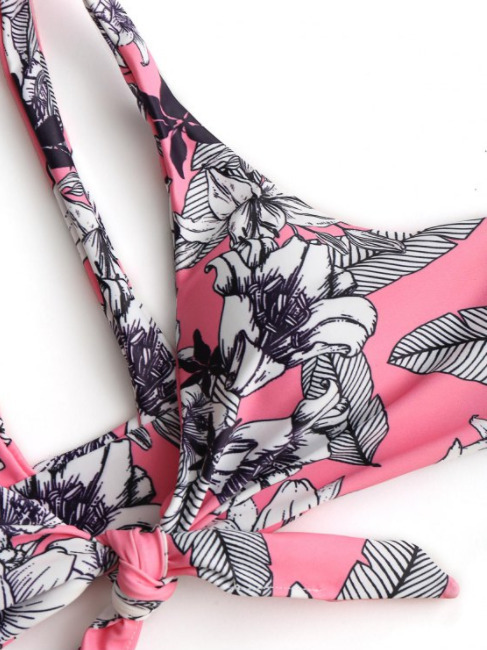 Y2K Aesthetic Floral Knot Scrunch Butt Bikini - Coquette Style for Women's Fashion