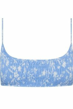Y2K Aesthetic Floral Print Smocked Bikini Set - Vintage-inspired Swimwear for Trendy Women