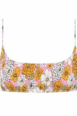 Y2K Aesthetic Floral Print Smocked Bikini Set - Vintage-inspired Swimwear for Trendy Women