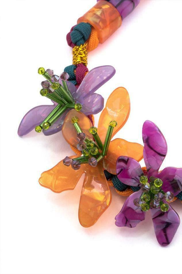 Y2K Aesthetic Flower Necklace - Coquette Style Grunge Fashion Jewelry for Women