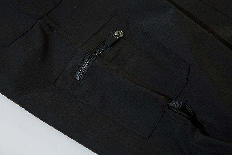 Y2K Aesthetic Future-Tech Cargo Joggers - Cyberpunk Style for Women
